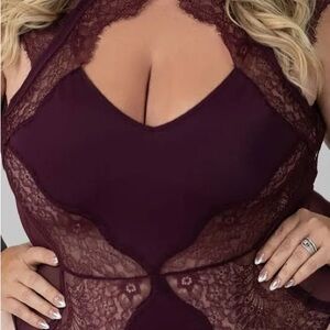 Thistle and Spire Burgundy Minna Bodysuit - Never Worn